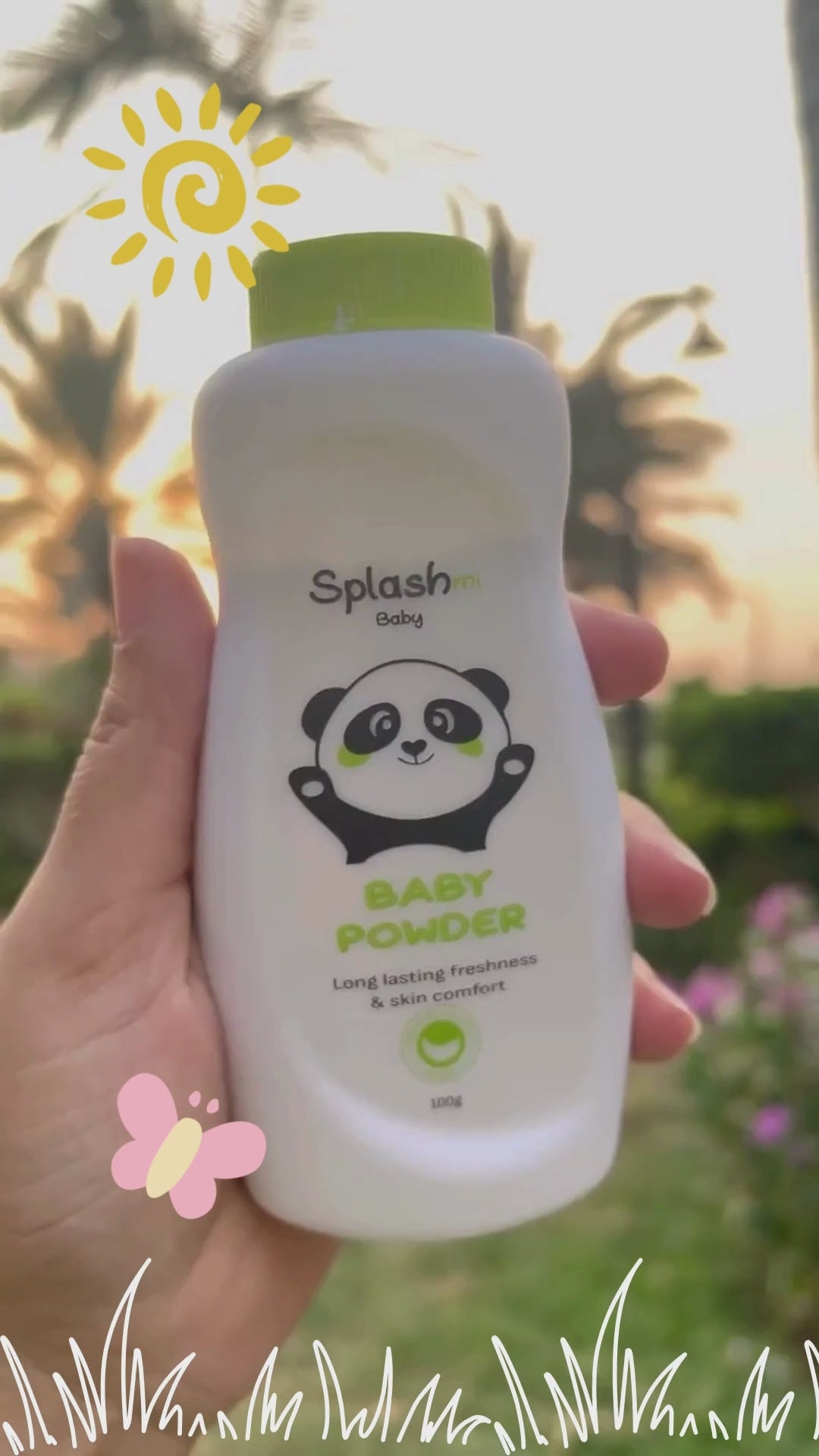 Splashmi Baby Powder - Best For Sweat Prevention